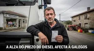 Subida del diésel: cómo se nota en Galicia entre transportistas, pymes y hogares