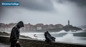 El tiempo en Galicia: alerta por lluvias y viento esta semana