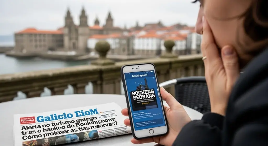 Alerta en el turismo gallego tras el hackeo de Booking.com: ¿Cómo proteger tus r