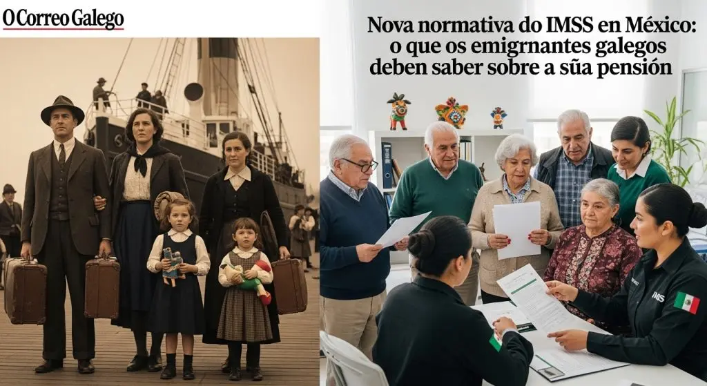 Nueva regla del IMSS en México: qué deben saber los emigrantes gallegos sobre su