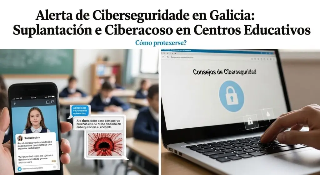 Alerta de ciberseguridad en Galicia: suplantaciones y ciberacoso escolar, ¿cómo