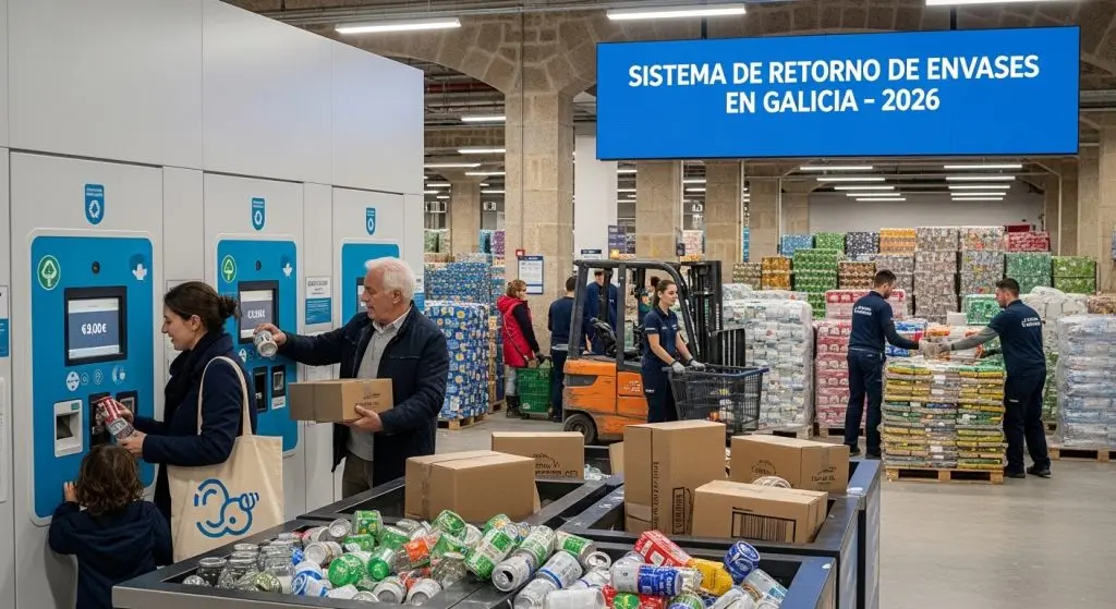 Cómo afectará a Galicia el sistema de devolución de envases en 2026