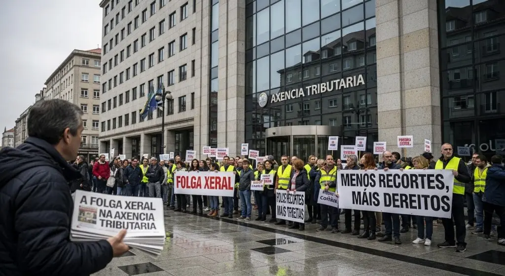 Cómo puede afectar en Galicia la huelga general convocada en la Agencia Tributar