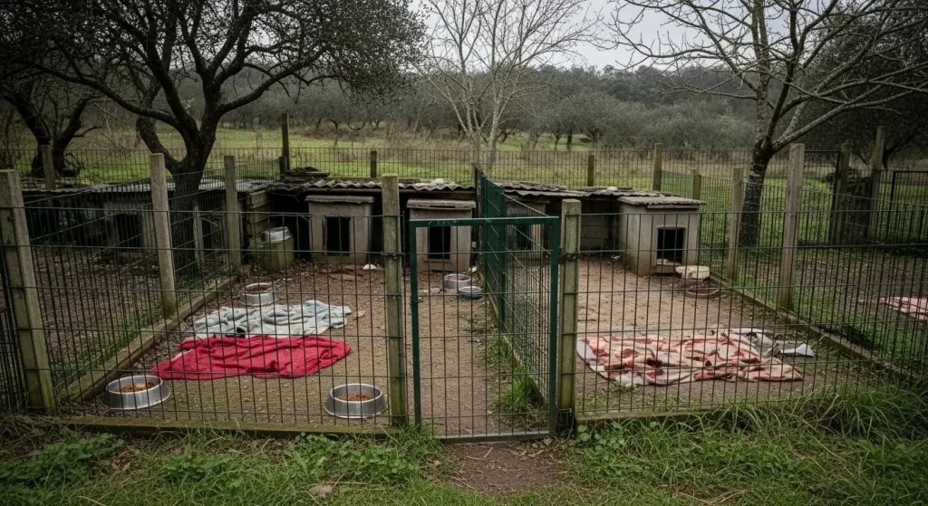 Ladraban de desesperación: así fueron hallados los 22 podencos rescatados en Mei