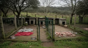 Ladraban de desesperación: así fueron hallados los 22 podencos rescatados en Mei