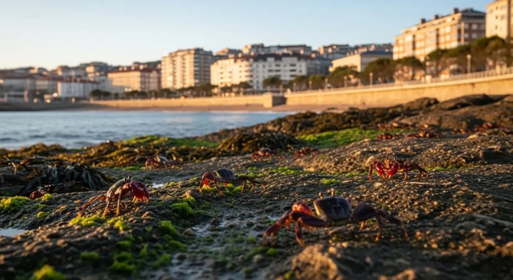 A convivencia entre a vida urbana e a natureza: o caso dos cangrexos no litoral coruñés
