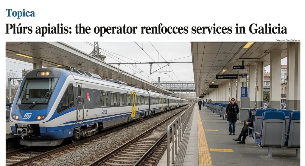 Máis trens e prazas: a operadora reforza os seus servizos en Galicia