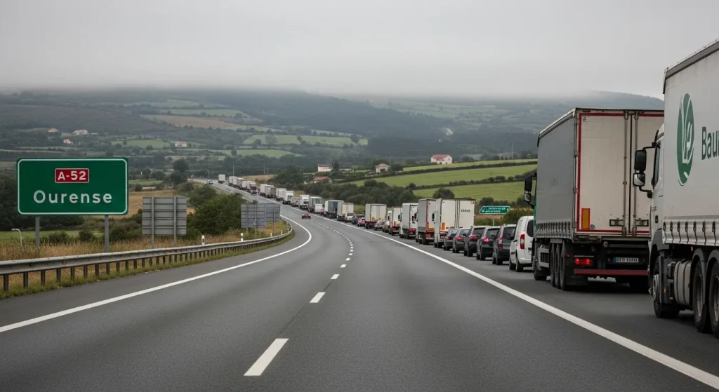 A fraxilidade da mobilidade rural: análise tras horas de bloqueo na A-52