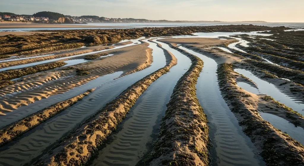 Arte, leyendas y mareas: la metamorfosis de una playa gallega cada vez que baja