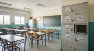 La Xunta blinda las aulas: móviles bajo llave y cámaras apagadas