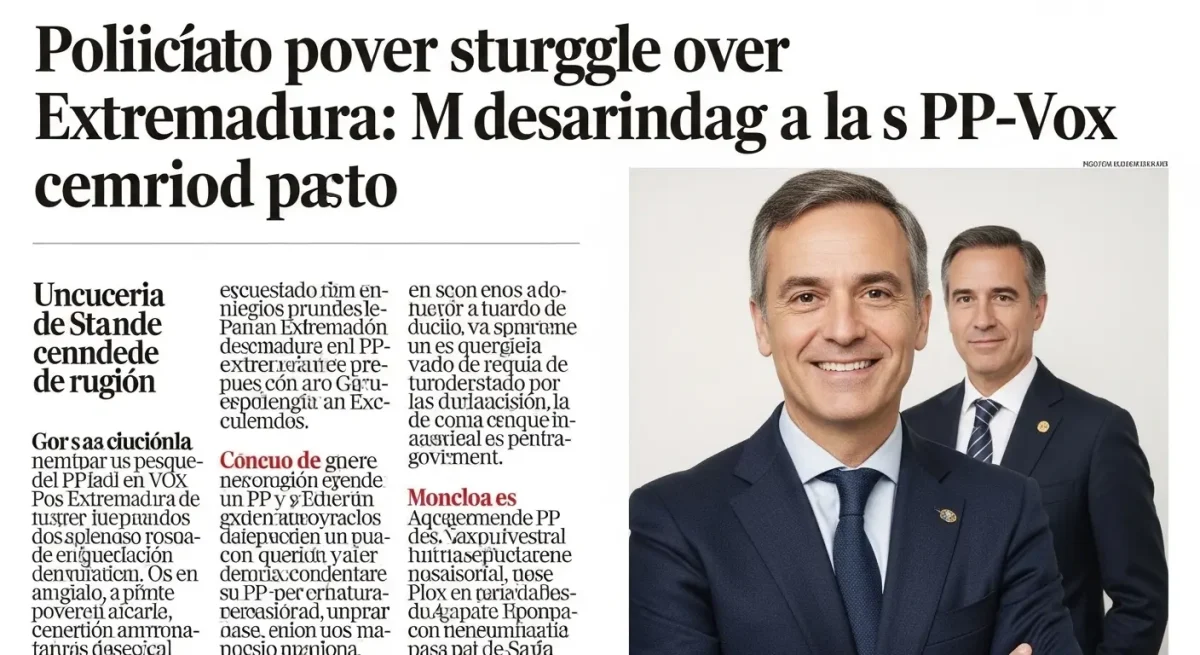 Pulso político por Extremadura: aviso de Moncloa al pacto PP-Vox