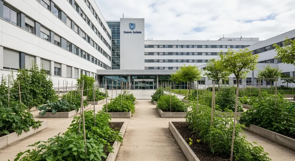 La agricultura urbana se abre paso en los hospitales gallegos