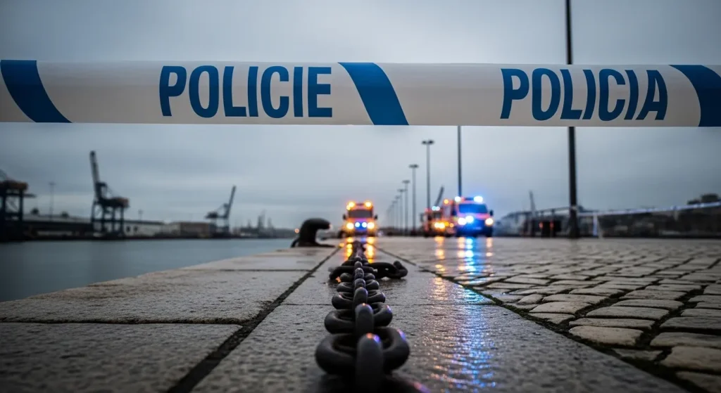 El misterio del cadáver encadenado sacude el puerto de Ribeira