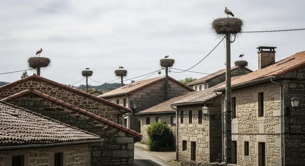 Vecinos de A Limia protegen a 190 parejas de cigüeñas