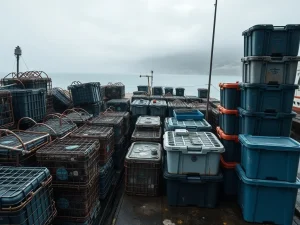 Gardacostas incauta 200 cacharros y 57 pulpos ilegales en A Guarda