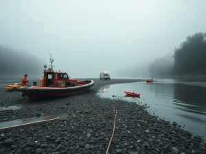 O desafío humano dos equipos de rescate ante desaparicións fluviais