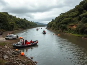 La búsqueda en el Miño, un reto colectivo ante la adversidad