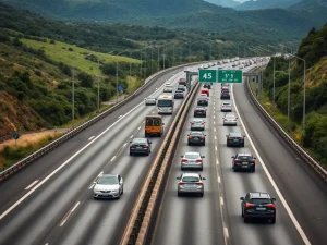 A seguridade viaria nas autovías galegas a exame tras un novo colapso na A-55