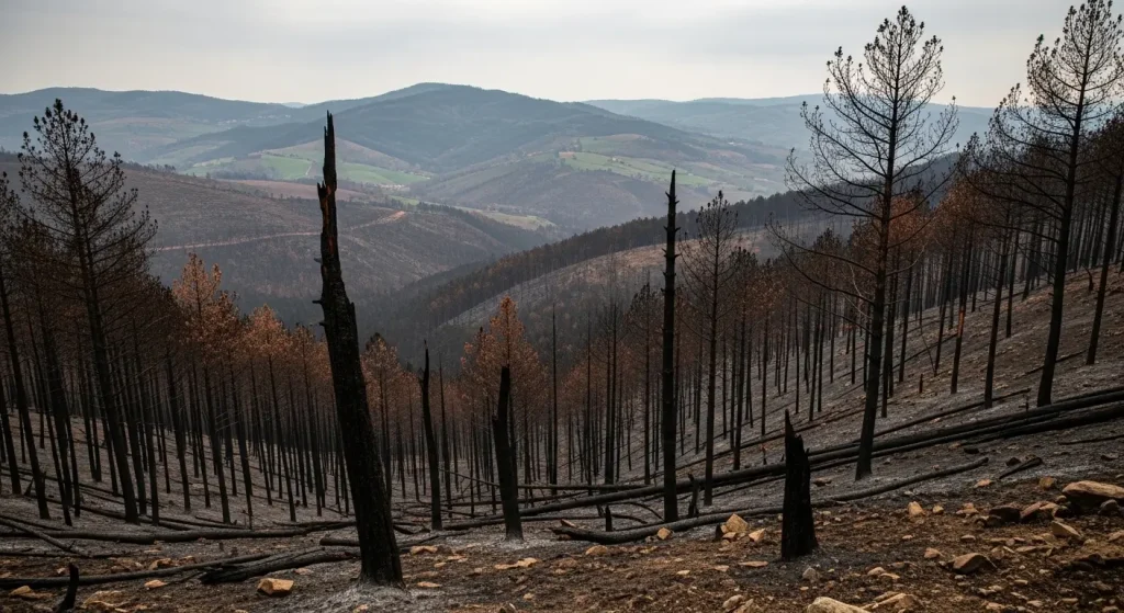 Galicia, en llamas: cinco fuegos marcaron el verano