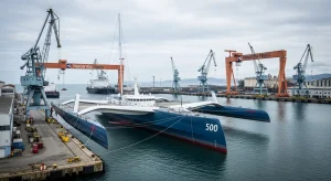 Llega a Ferrol el trimarán más grande del mundo