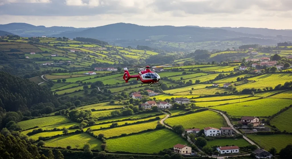 El papel de la asistencia aérea médica en accidentes rurales: el caso de Aranga