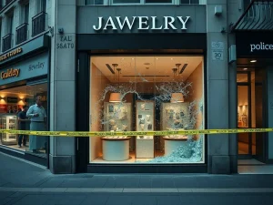 La seguridad en la Gran Vía de Vigo bajo el foco tras un robo en una joyería