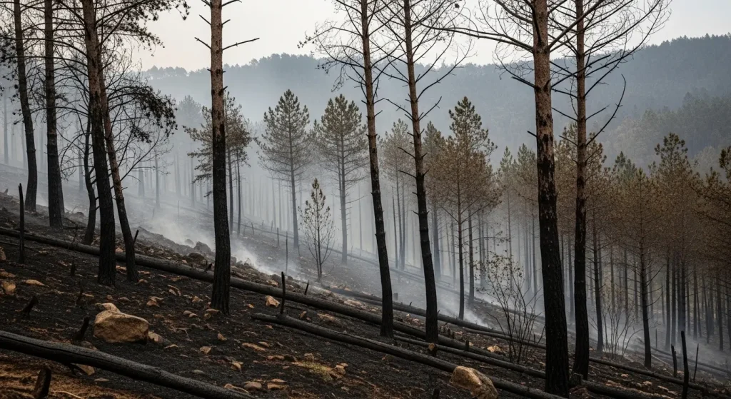 Galicia, epicentro de los grandes incendios forestales en España