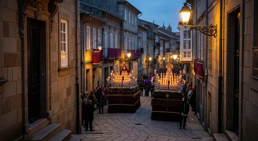 Santiago vive una jornada intensa este Viernes Santo