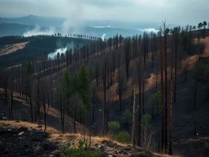 Investigados tres vecinos por incendio en Vedra