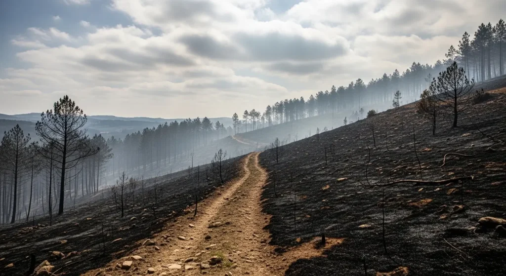 Más de 900 hectáreas arrasadas: balance amargo tras los incendios en Ponteareas