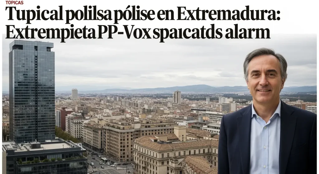 Pulso político en Extremadura: el pacto PP Vox desata la alarma