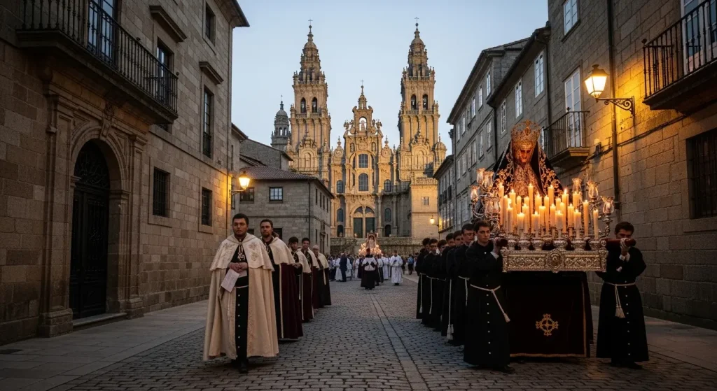 Tradición e renovación: o pulso social da Semana Santa en Santiago
