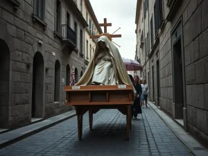 Tradición y adaptación: El traslado del Ecce Homo en Pontevedra desafía la inest