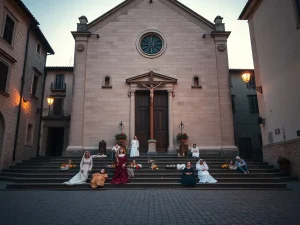 El Via Crucis de Meis emociona con su recreación histórica