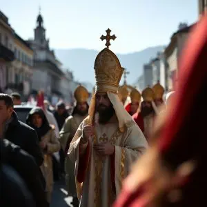 Procesión da Mercé en Santiago