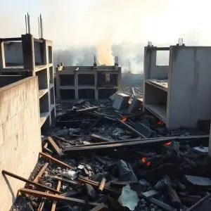 Alarma en Cuntis: el incendio reabre el debate sobre obras públicas