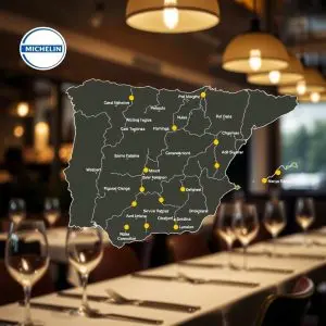 Mapa de restaurantes con Estrella Michelin en España 2026