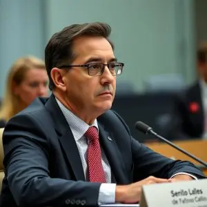 Senador PSOE Alfonso Gil en Comisión Koldo con Santos Cerdán