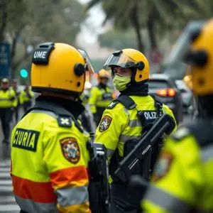 Guardia Civil y UME ante Alerta Roja por lluvias en Valencia