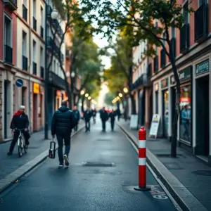 Nuevo barrio de Madrid con parquímetro y calles afectadas
