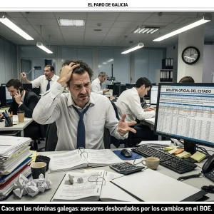 Caos en las nminas gallegas: asesoras desbordadas por los ca