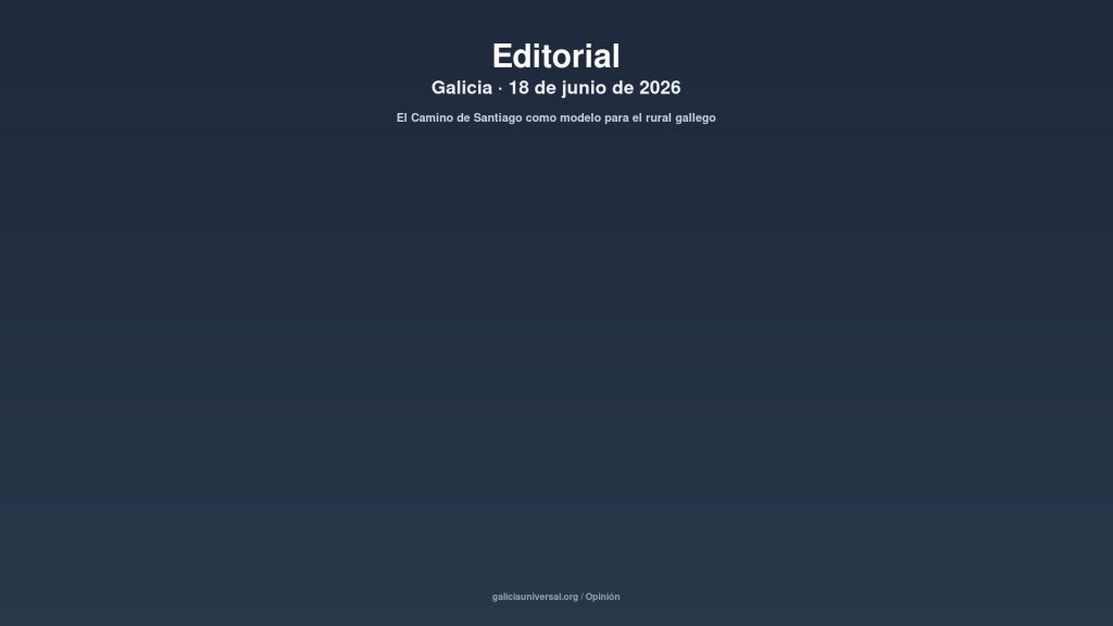 Galicia editorial 18jun2026