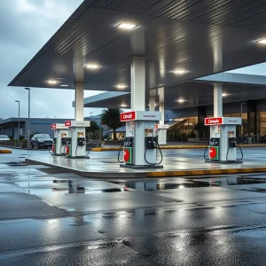 Caos nunha gasolineira de Ribadeo: un erro de subministración inunda motores de gasóleo