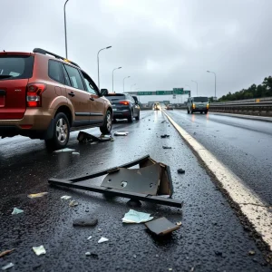 Susto na AP-9 en Santiago: tres alcaldes do Baixo Miño sofren un accidente de tráfico