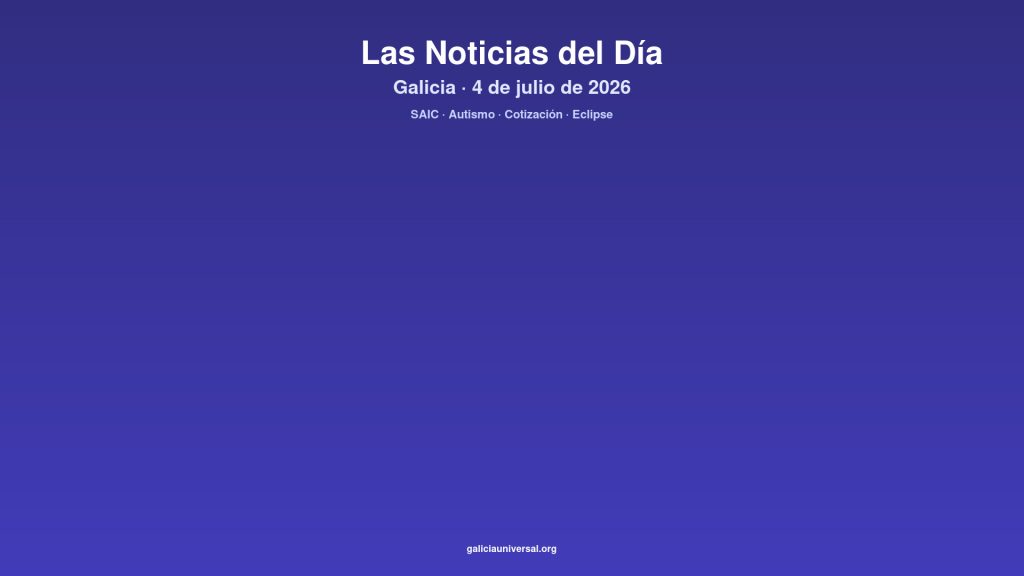 Galicia daily 04jul2026