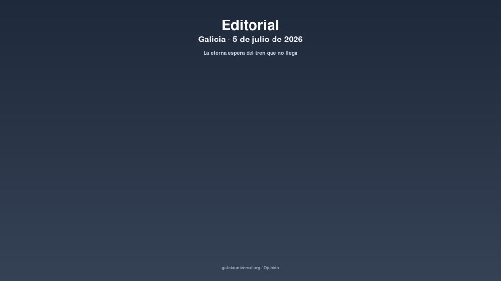 Galicia editorial 05jul2026