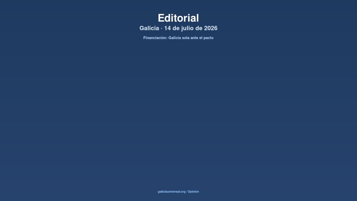 Editorial: el modelo de financiación deja a Galicia sola — dos comunidades más dicen basta