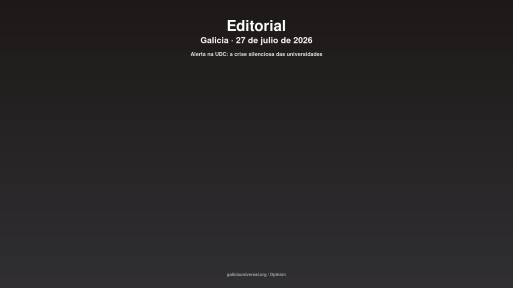 Galicia editorial 27jul2026
