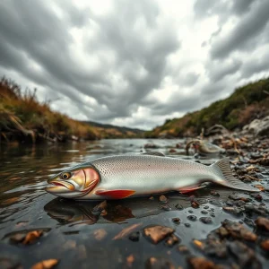 Misteriosa mortaldade de troitas no río Sarria ao seu paso por Manán