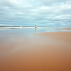 Unha muller inconsciente é rescatada na praia de Area e evacuada ao hospital de Burela
